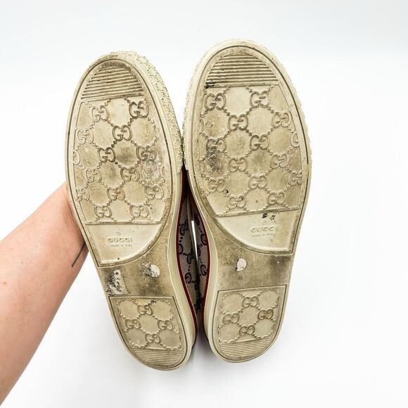 Gucci GG Supreme Monogram Slip On Flats Size 39, 9 - Picture 9 of 14